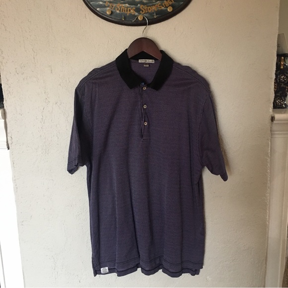 Peter Millar Blue Pink Square Short Sleeve Polo Shirt - Picture 3 of 9